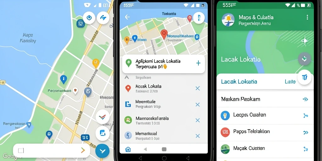 Tampilan antarmuka aplikasi 555F yang sederhana dan informatif.
