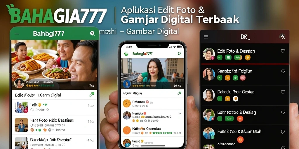 Tampilan antarmuka intuitif aplikasi BAHAGIA777 untuk gambar digital.