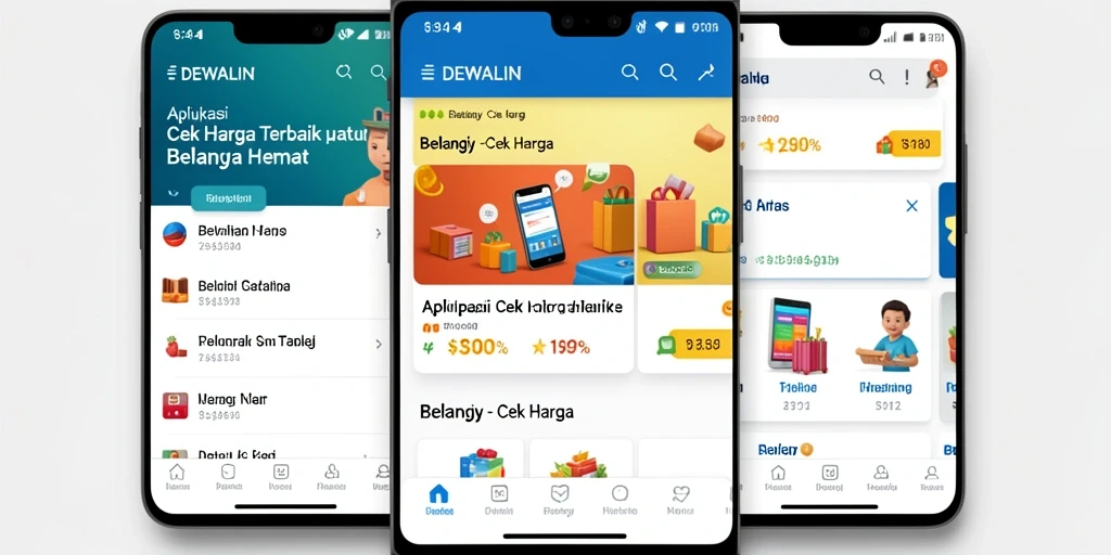 Antarmuka DEWALIN untuk cek harga produk secara real-time.