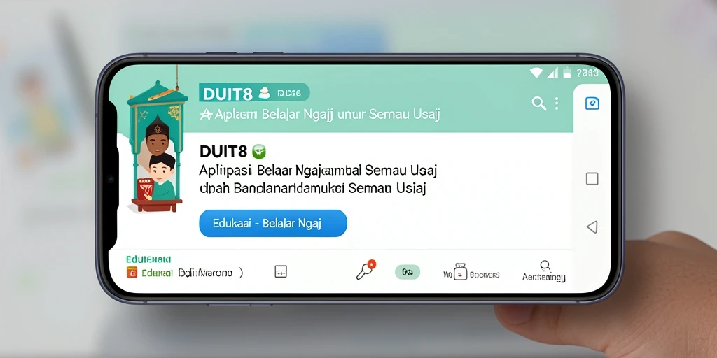 Antarmuka DUIT8 yang ramah pengguna untuk belajar mengaji.