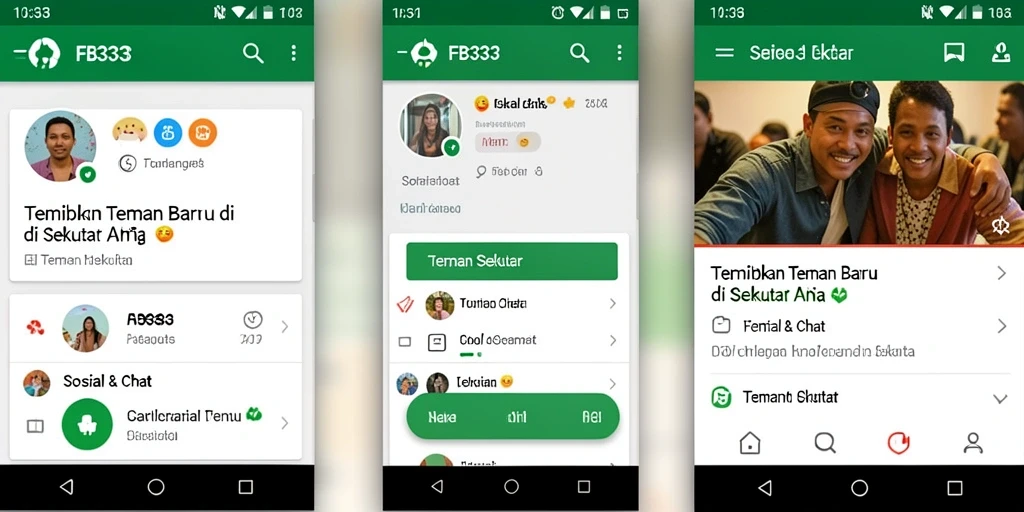 Tampilan antarmuka aplikasi FB333 yang menarik dan fungsional.