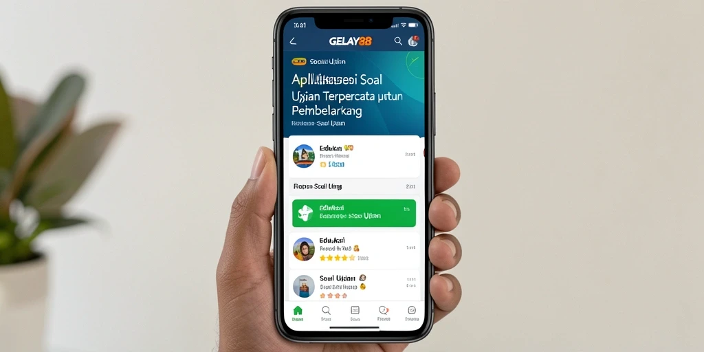 Tampilan antarmuka GELAY88 yang interaktif dan fungsional untuk Soal Ujian.