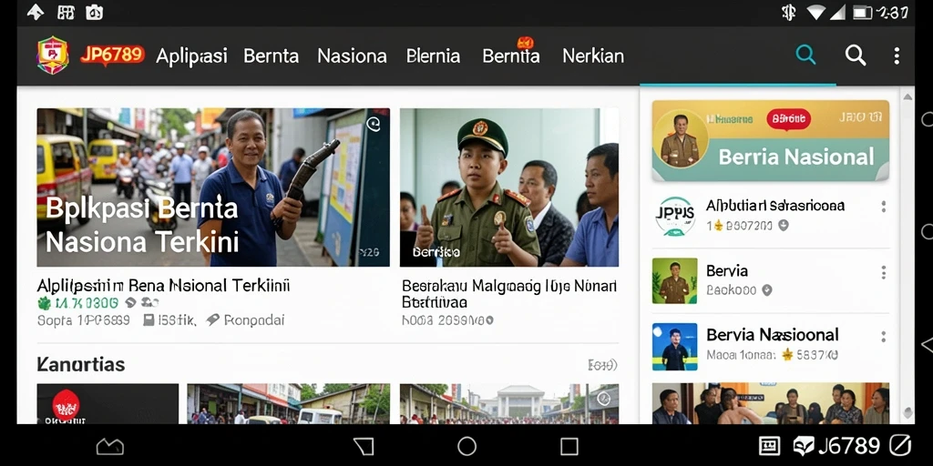Tampilan antarmuka aplikasi JP6789 yang user-friendly.