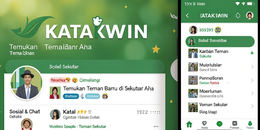 Antarmuka pengguna KATAKWIN yang menarik untuk Teman Sekitar.