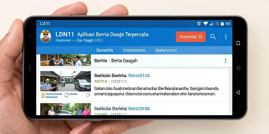 Tampilan antarmuka aplikasi LDN11 yang menarik dan informatif.