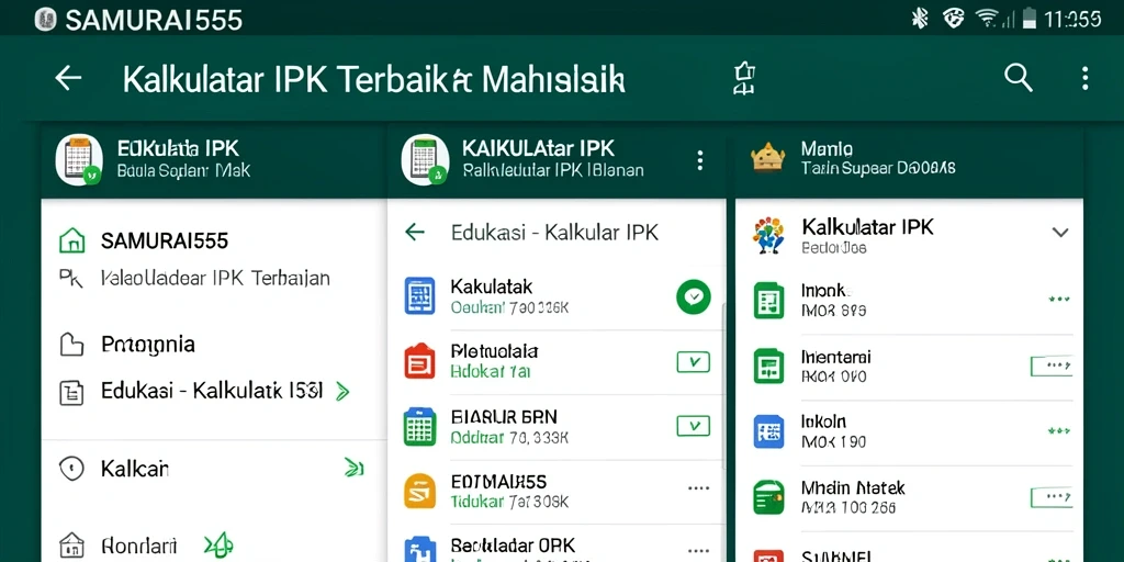 Antarmuka user-friendly SAMURAI555 untuk menghitung IPK.
