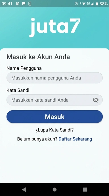 Panduan Masuk Akun juta7 untuk Pengguna Android